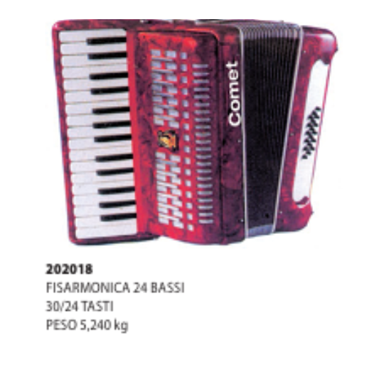 FISARMONICA COMET 24 BASSI
